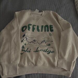 Cream Offline Ski Lodge Aerie sweatshirt